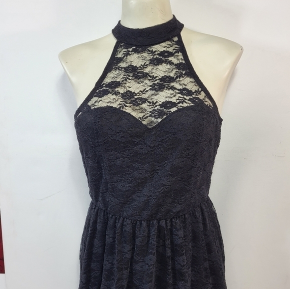Wet Seal Black Lace Dress - Picture 3 of 10